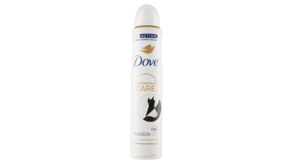 Dove invisible dry white freesia & violet flower scent 150 ml
