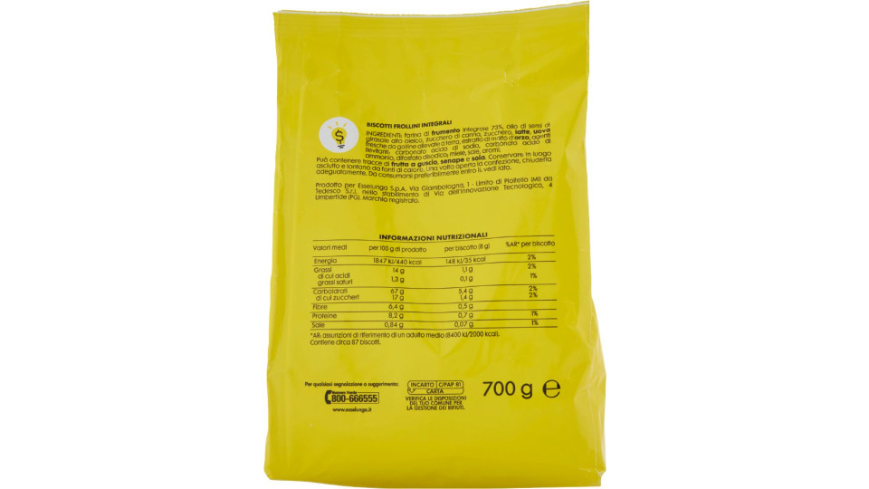 Smart Biscotti integrali 700 g