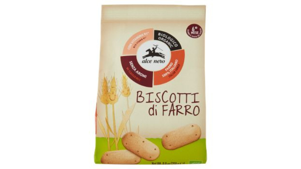 alce nero Biscotti di Farro Biologici