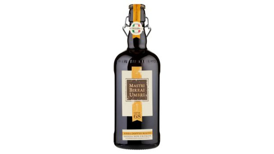 Mastri Birrai Umbri Cotta 68 Birra Doppio Malto Bionda Non Filtrata Rifermentata in Bottiglia