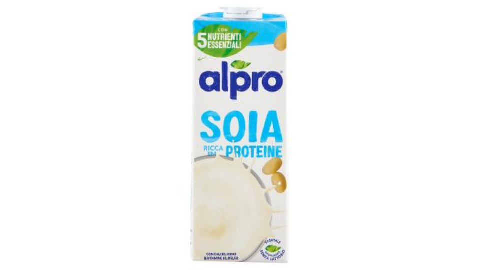 Alpro Soia Classico, Bevanda alla Soia 100% vegetale con vitamine B2, B12 e D 1 Litro