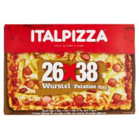 Italpizza 26x38cm Wurstel e Patatine Surgelata