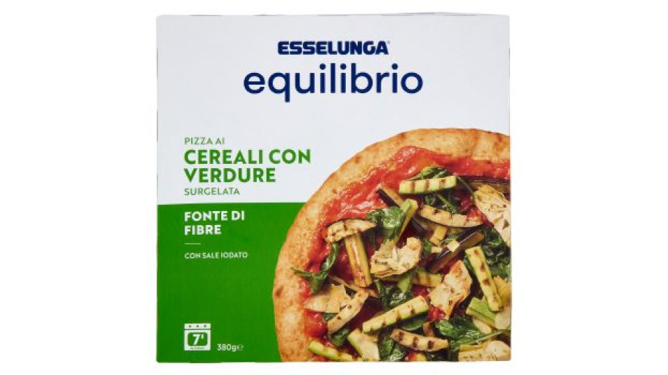 Esselunga Equilibrio, pizza alle verdure con cereali surgelata