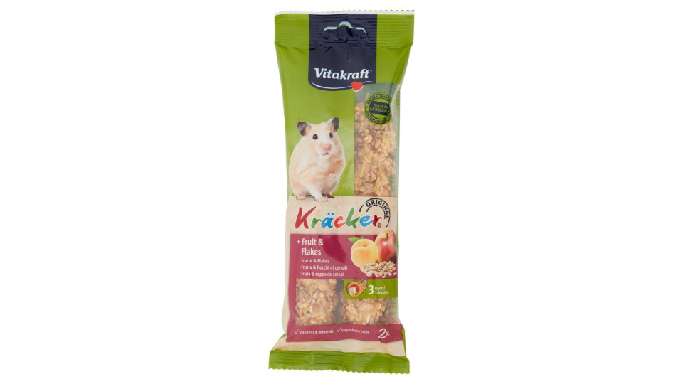 Vitakraft Kr�cker + Frutta & fiocchi di cereali criceti