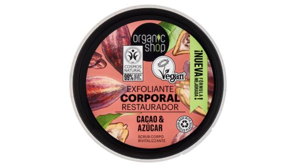 Scrub efoliante corpo al Cacao biologico & Zucchero Organic Shop
