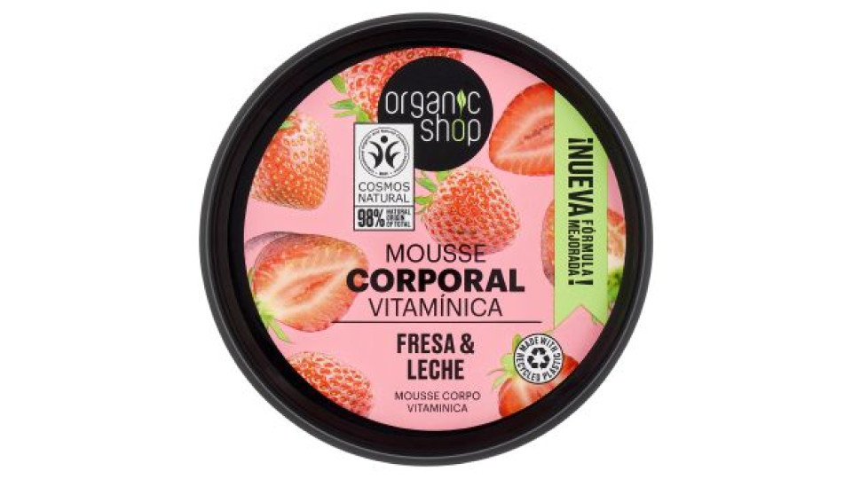Mousse Corpo alla Fragola biologica & Latte Organic Shop