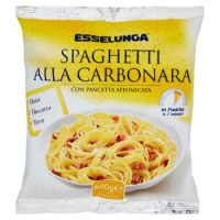 Esselunga, spaghetti alla carbonara con pancetta affumicata surgelati