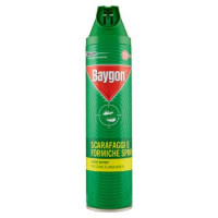 Baygon Scarafaggi Formiche Plus Spray, 1 Confezione da 400 ml per una Protezione di Lunga Durata