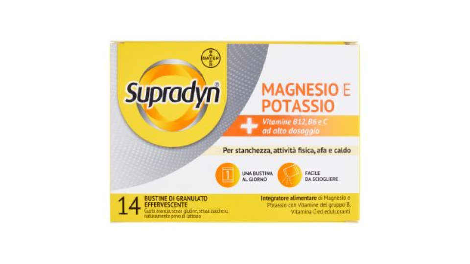 Supradyn, magnesio e potassio granulato effervescente