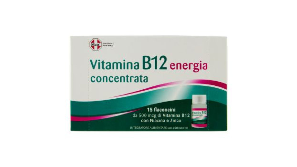 Matt Divisione Pharma Vitamina B12 concentrata energia 15 flaconcini 105 ml