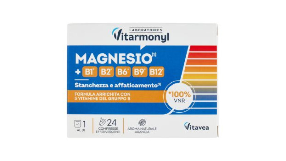 Laboratoires Vitarmonyl Magnesio +b1, B2, B6 24 Compresse