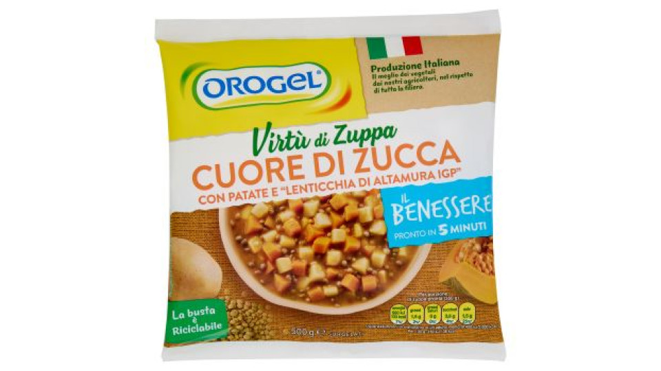 OROGEL - Il Benessere Virtù di Zuppa Orzo e Funghi Surgelati