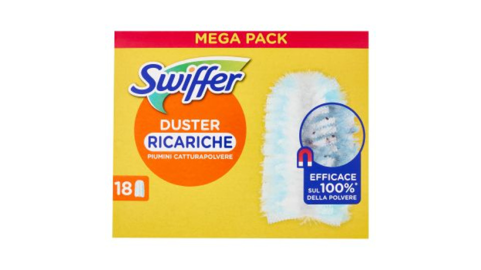 Swiffer Duster Cattura Polvere - Ricarica 8 Piumini per spolverare