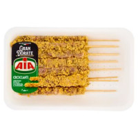 Aia Croccanti arrosticini di pollo con panatura al rosmarino, veloci in padella