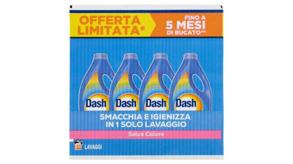 Dash Detersivo Liquido Salva Colore - 2,97 l