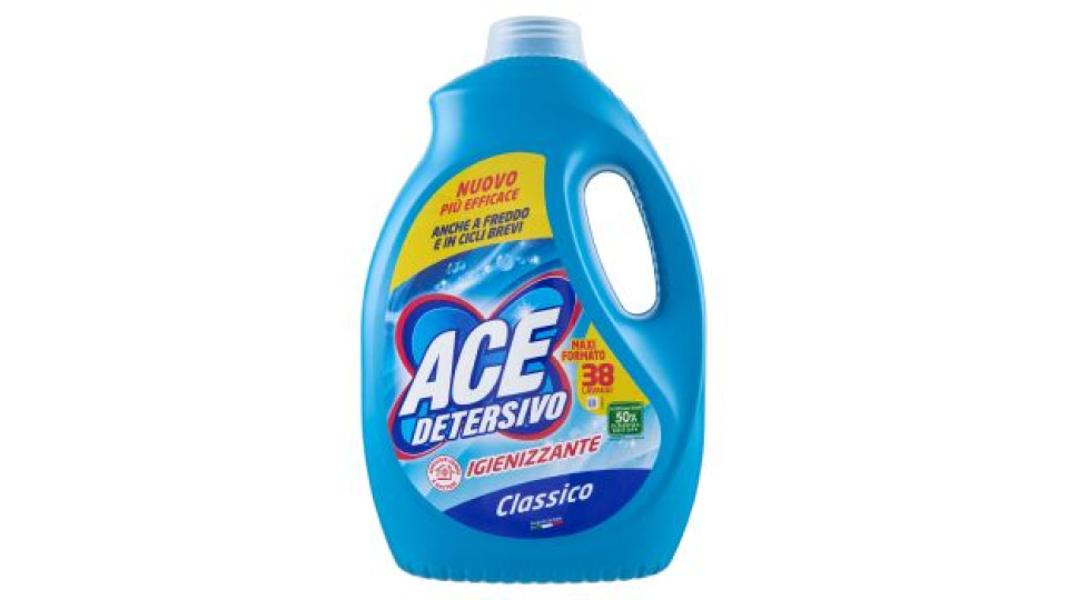 Ace Detersivo Igienizzante Classico 3 x 27 Lavaggi 3 x 1350 ml