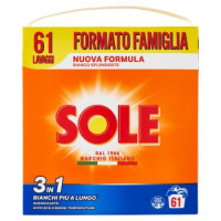 Sole Polvere lavatrice Bianco Splendente 52 lavaggi 2,6 kg