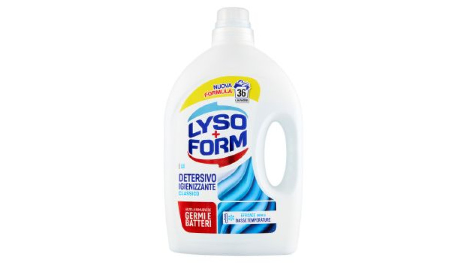 Lysoform Detersivo Igienizzante Colori Brillanti 36 Lavaggi 1,62 L