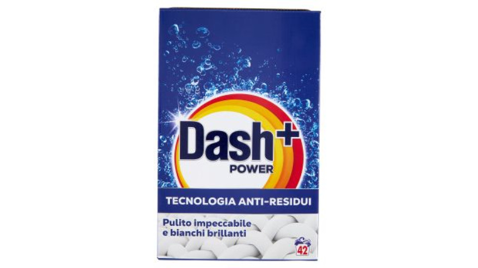 Dash Power Detersivo Lavatrice in Polvere, Tecnologia Anti-Residui, 51 Lavaggi 2550 g