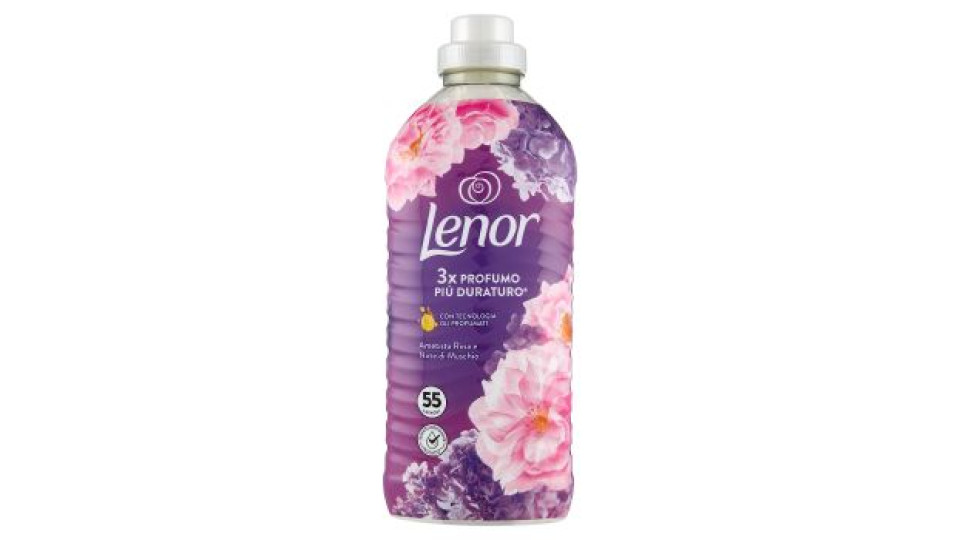 Lenor Ammorbidente Lavatrice Concentrato, Ametista Rosa e Note di Muschio, 40 Lavaggi 840 ml