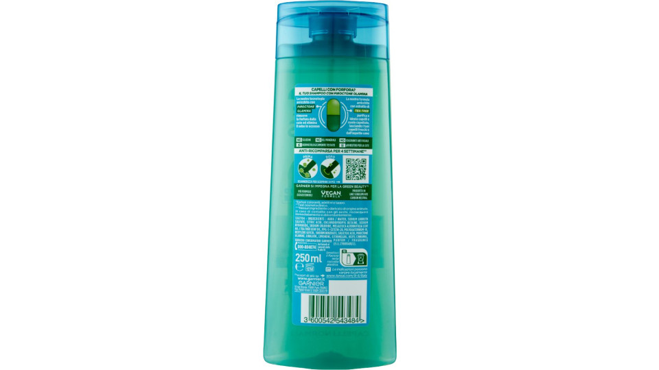Garnier Fructis Antiforfora Complemento Anticaduta - Shampoo antiforfora per capelli fragili