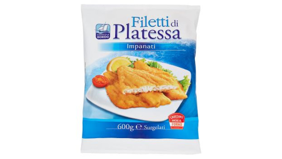 Cuoco di Bordo, filetti di platessa impanati surgelati