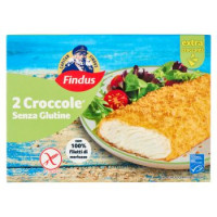 2 Croccole senza Glutine con 100% Filetti di Merluzzo d'Alaska