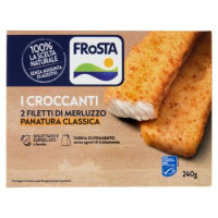 FRoSTA Filetti di Merluzzo Croccante Panatura con Rosmarino e Lemongrass 240 g