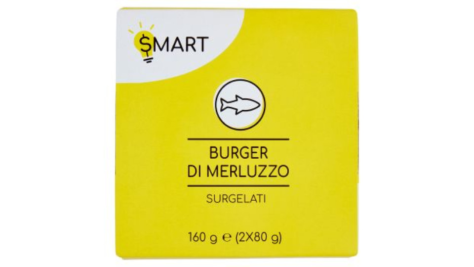 Smart, Burger di merluzzo nordico surgelati