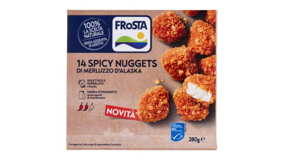 FRoSTA 14 Spicy Nuggets di Merluzzo d'Alaska 280 g
