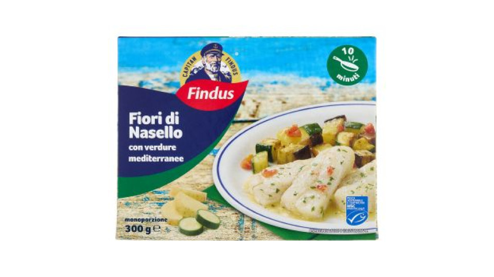 Capitan Findus Fiori Di Nasello con verdure mediterranee 300 g