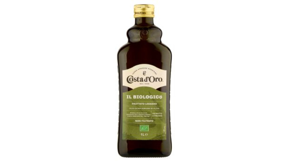 Costa d'Oro Biologico non filtrato Olio Extra Vergine d'Oliva
