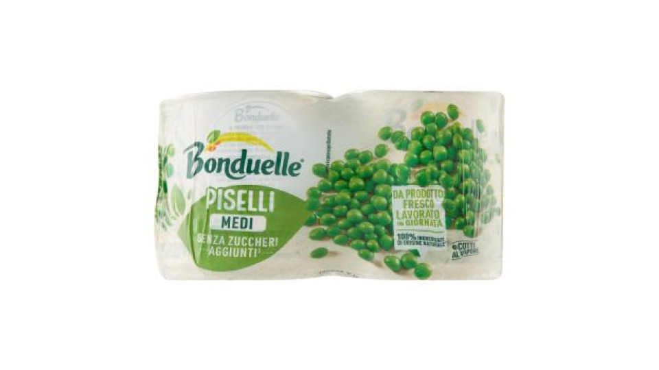 Bonduelle piselli medi x2