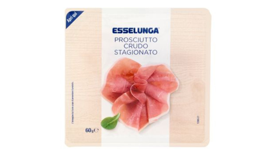 Esselunga, prosciutto crudo a fette