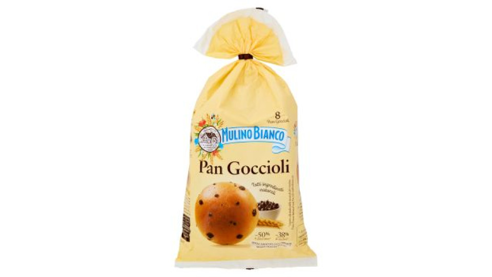 Mulino Bianco Pan Goccioli Merenda senza Additivi Conservanti 8 pezzi 336g