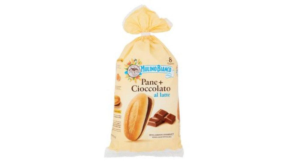 Mulino Bianco Pane+Cioccolato Merenda 8 pezzi 300g