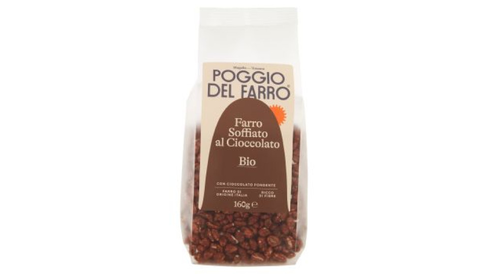 Poggio del Farro, farro soffiato bio al cioccolato