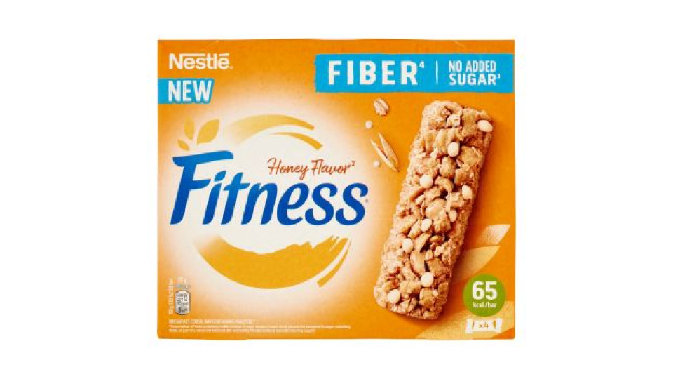 FITNESS Fiber Honey Barrette di Cereali al Miele 4 pezzi da 20 g