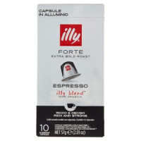 Illy Illy Forte Espresso 10 Capsule Compatibili Con Le Macchine Nespresso* 57 G
