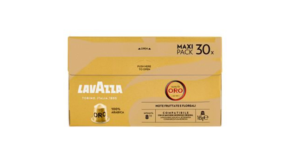 Lavazza Qualità Oro Compatibile con Nespresso Original 30 Capsule 165 g