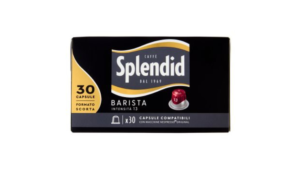 Splendid Barista 13- 40 Capsule Caffè Compatibili con Macchine Nespresso*® Original 208g