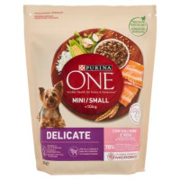 PURINA ONE Mini/Small Delicate Ricco in Salmone con Riso 800g