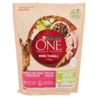 PURINA ONE MINI<10kg Cane Crocchette Controllo del peso Ricco in Tacchino con Riso Sacco