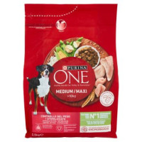 PURINA ONE Medium/Maxi Cane Controllo del peso Ricco in Tacchino