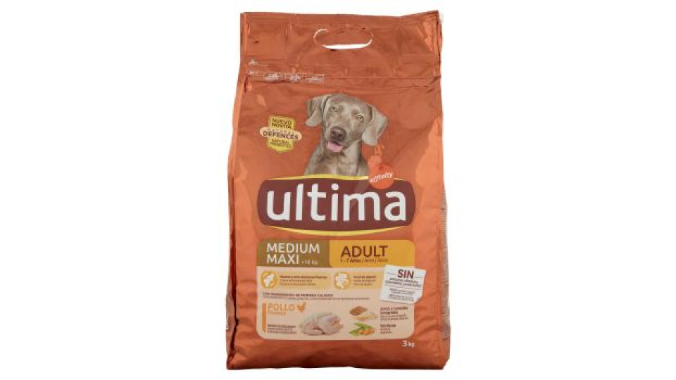 ULTIMA - DOG MEDIUM MAXI ADULT POLLO -