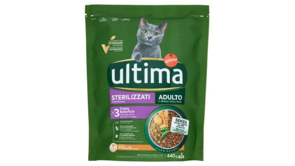 ultima Cat Sterilizzati Adulto 1-10 Anni Pollo 440 g