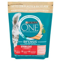 PURINA ONE BIFENSIS Gatto Crocchette STERILCAT Ricco in Salmone e Frumento, con Tonno Sacco
