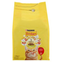 PURINA FRISKIES Gatto Crocchette Crock & Soft con Manzo, Pollo e Verdure Aggiunte sacco