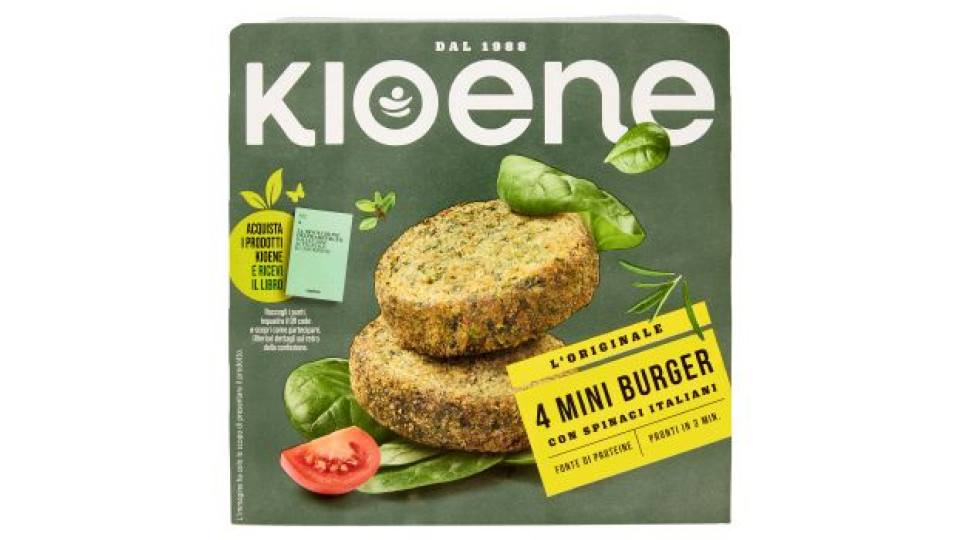Kioene Mini Burger Vegetale Agli Spinaci