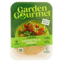 GARDEN GOURMET Cotoletta croccante vegetariana con spinaci riso e formaggio 180g (2 pezzi)